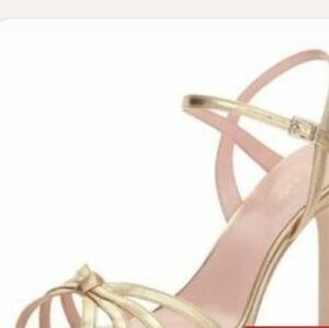 Kate Spade Women's Size 8.5 Metallic Snakeskin Strappy Evening Sandal